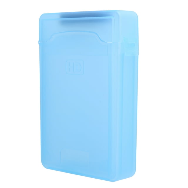 Boîtier de Rangement pour Disque Dur ABS, Taille Standard Antichoc Boîte de Disque Dur Résistant à l'Usure Antidérapant pour 3.5 Po HDD SSD Gris, Blanc, Bleu, Rouge, Vert