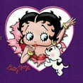 thumbnail image 5 of Wild Bobby, Betty Boop Heart Blowing Kiss Dog Betty Boop Unisex Hoodie Sweatshirt, Purple, XX-Large, 5 of 5