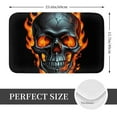thumbnail image 2 of Kdxio Flame Metal Skull,16" x 24", Non-Slip Front Door Mats,Outdoor Welcome Mat Washable, 2 of 9