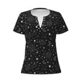 thumbnail image 4 of Wukai Space Galaxy Casual V-Neck Graphic Tees for Women: Lightweight and Breathable Summer Tops with Stylish Design-Medium, 4 of 8