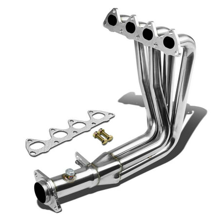 For 94-01 Acura Integra 4-1 Design Stainless Steel Exhaust Header Kit (Polished Chrome) GSR Type-R DC 95 96 97 98 99 (Best Exhaust For Integra Gsr)