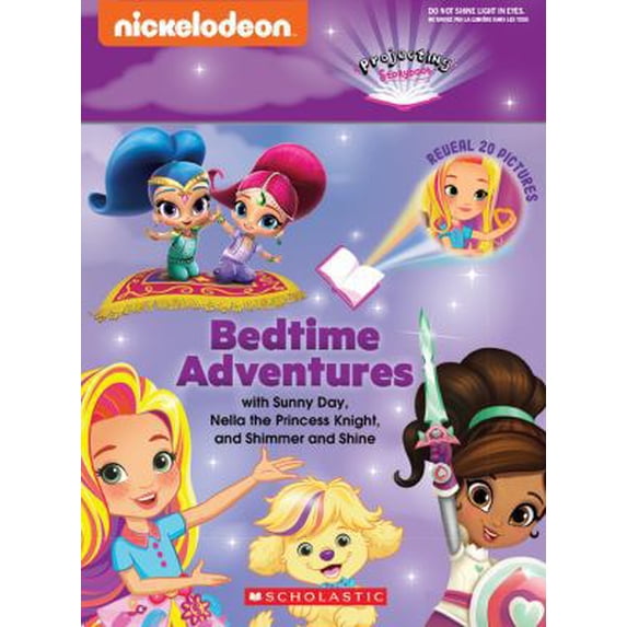 Pre-Owned Bedtime Adventures with Sunny Day, Nella the Princess Knight, and Shimmer and Shine: A Projecting Storybook (Hardcover) 1338538748 9781338538748