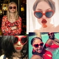 thumbnail image 5 of NVMIDTC Polarized Heart Sunglasses for Women,Fashion Oversized Love Sunglasses UV Protection, 5 of 6