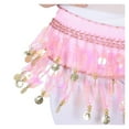 thumbnail image 3 of Bellydance Hip Scarf with Sequins for Belly Dancer Waist Chain Skirts Wrap Stage Dance Wear for Women, 3 of 4
