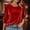 Red, variant on BRGZLK Womens 3/4 Sleeve Velvet Tops Plus Size Buttons Cuffs Dressy Casual Blouses Solid Color Soft Comfort Business Work Tshirts Fall Winter Fashion Outfits Red L