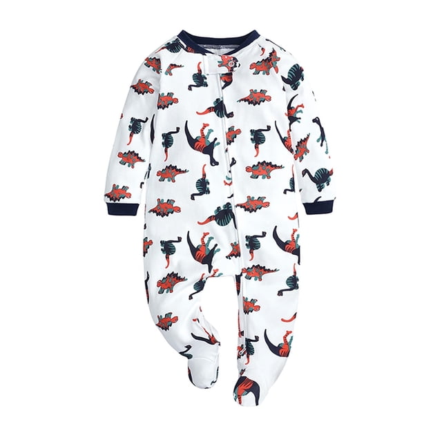 Herrnalise Otoño Bebé Niños Doble Cremallera Mono Ropa Mamelucos Recién Nacido Monos Trajes