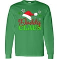 thumbnail image 3 of Inktastic Daddy Claus with Christmas Santa Hat and Snowflakes Long Sleeve T-Shirt, 3 of 5
