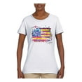 thumbnail image 2 of Wild Bobby, Colorful Neon Flag Hearts Love, Streetwear, Women Graphic Tee, White, Medium, 2 of 3