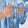 thumbnail image 3 of 2 Pack Metal Foil Matte Tassel Curtain Party Decor For Props Festive Celebration Party Decor, 1 x 2m, 3 of 5
