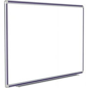 Ghent 48"x96" Aluminum Frame Ceramic Magnetic Whiteboard - Purple Trim