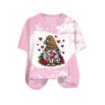 thumbnail image 6 of zaveiop Short Sleeve Shirts for Women Cute Garden Love Design for Women T-Shirt (Pink, XXL), 6 of 8