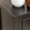 thumbnail image 4 of Lydia 1-Drawer Classic Solid Wood Bedroom Nightstand in Black, 4 of 14