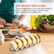 thumbnail image 3 of Matsuzay Estante para tacos en forma de V, accesorios de cocina de acero inoxidable, soporte para Pizza, estructura estable bien equilibrada para estantes Cocina y Comedor Matsuzay HA015145-00, 3 of 6