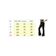 thumbnail image 6 of Luiryar Women's Juniors Corduroy Elastic High Waist Flare Leg Palazzo Long Pants Trousers, 6 of 6