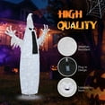 thumbnail image 3 of 5.9FT Lighted Pop-Up Halloween Ghost – Outdoor/Indoor Decoration with 160 LED Lights, Weatherproof Holiday Yard Display with Ground Stakes & Base (White), 3 of 7
