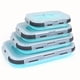 thumbnail image 1 of Lightweight, Space-Saving Silicone Lunch Box Set with Lids - Portable, Multi-Size Containers for School, Office & Travel, 1 of 4