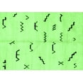 thumbnail image 1 of Ahgly Company Indoor Rectangle Solid Green Modern Area Rugs, 4' x 6', 1 of 4