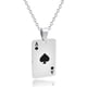 thumbnail image 1 of Collar colgante de cartas de Poker JAMW acero inoxidable Unisex, 1 of 5