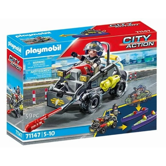 Playmobil Quad transformable de bandits 71147