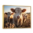 thumbnail image 2 of Designart "Gentle Cattle Family II" Animals Floater Framed Wall Art Living Room, 2 of 7