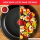thumbnail image 4 of Juego de sartenes easy cook efecto piedra cubierta antiadherente, con indicador de calor thermo-señal y base de difusión. Medidas de sartén 20, 24 y 26 cm, 4 of 6