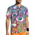 thumbnail image 2 of T Shirt For Men Colorful Dripping Eyes Male Eyeball Awesome Running Breathable Summer Fashion Tee Sh, 2 of 7