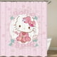thumbnail image 3 of Cortinas de ducha Kawaii Sanrios Anime Kuromi KTs My Melody pantallas impermeables de dibujos animados con gancho accesorios de baño, 3 of 4