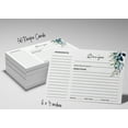 thumbnail image 6 of Inkdotpot 4x6 Inch Recipe Cards (Set of 50) , Thick Double Sided Premium Card Stock- Modern Style White Recipe Notecards for Weddings- Bridal- Baby Shower - Greenery Theme, 6 of 6