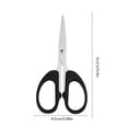 thumbnail image 3 of Heavy Duty Sharp Stainless Steel 2.6x5.5" Scissors - Cutting Scissors for Sheet, Stamp, Craft, Curved Blade Tips - Medium, 3 of 6