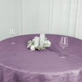 Efavormart 90"X90" Violet Amethyst Accordion Crinkle Taffeta Table Overlay - Perfect for Wedding ...