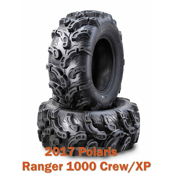 2017 Polaris Ranger 1000 Crew/XP ATV Front Tire Set 26x9-12 Super Lug Mud