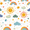Rainbows Pattern, variant on Yayeee Foldable Storage Basket for Shelves with Handles Waterproof Cloth Bins, Dinosaur Pattern