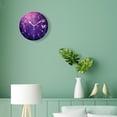thumbnail image 4 of 12 Inch Wall Clock Battery Operated Silent Clock Decorative for Office, Kitchen, Outdoor, Living Room，Purple Butterfly Beautiful, 4 of 5