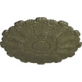 thumbnail image 3 of 31"OD x 1 1/2"P Durham Ceiling Medallion (Fits Canopies up to 4 1/4"), Hand-Painted Painted Turtle, 3 of 6