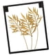 thumbnail image 3 of Decoración de pared con hojas de bambú artificiales, realista, doradas, hojas de plantas, 3 of 7