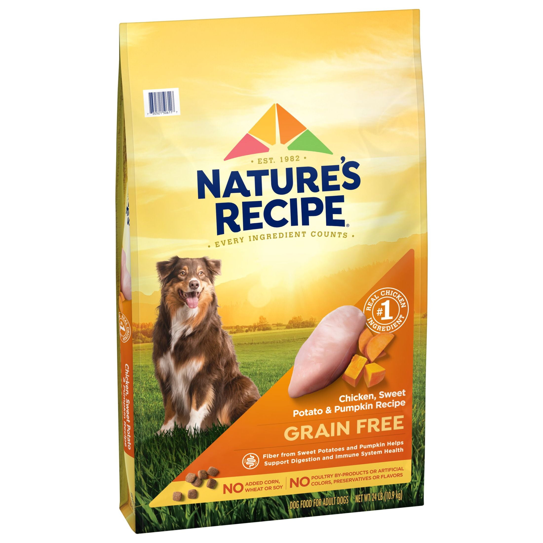 Nature s Recipe Grain Free Chicken Sweet Potato Pumpkin Recipe Dry Dog Food 24 lb. Bag Walmart