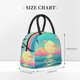 thumbnail image 2 of Disketp Retro Palm Beach Sunset Bolsa Térmica para Almuerzo, Lonchera con Abertura Amplia y Gran Capacidad, Organizador Reutilizable para Mujeres, Hombres y Adultos, 2 of 6