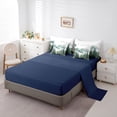 thumbnail image 5 of Manfei Green Wild Pine 7 Pieces Bedding Comforter Set,Natural Theme Full Bedding Set,Tropical Botanical Fitted Sheet Flat Sheet For Men Women,Microfiber Bedroom Decor Reversible, 5 of 8
