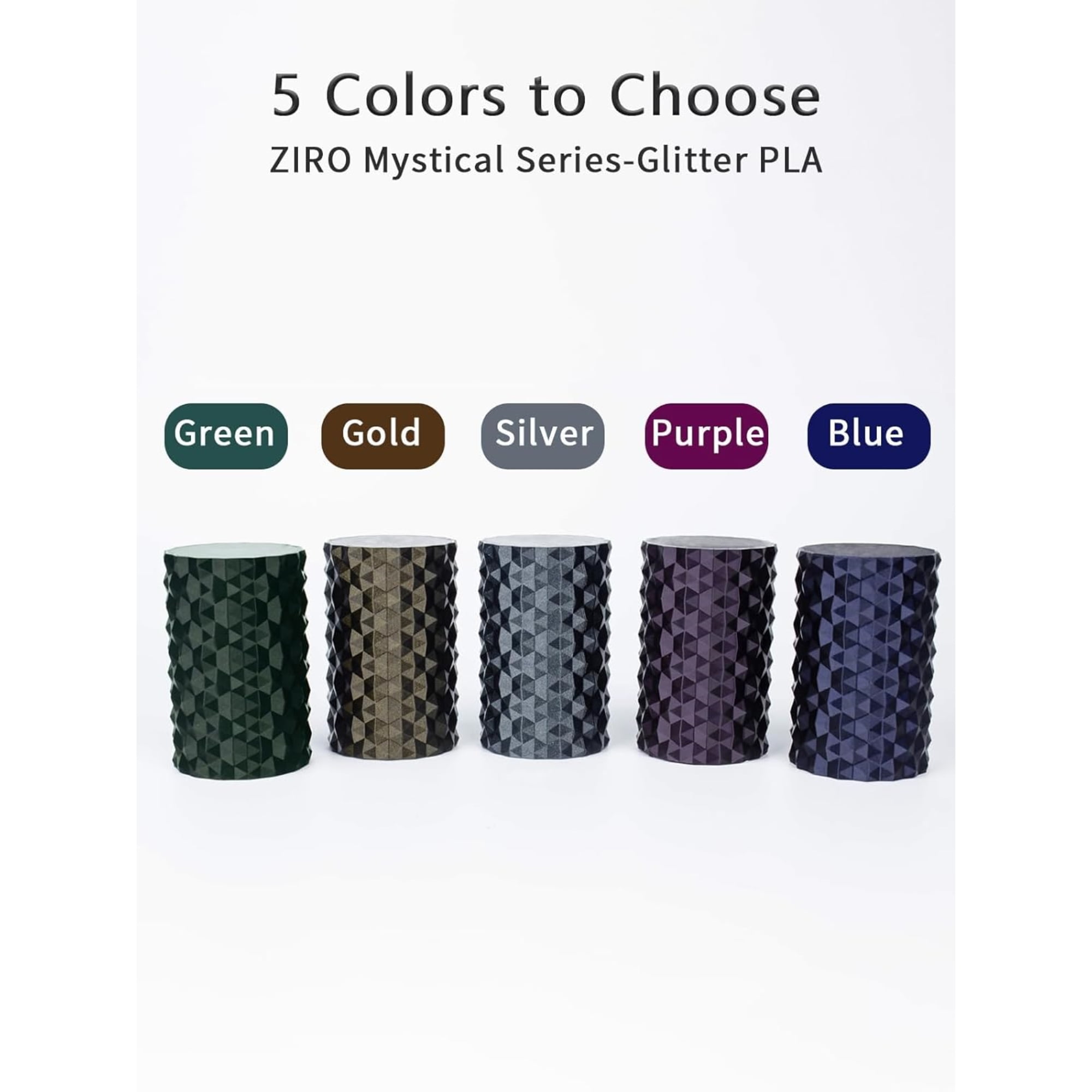 Ziro 3D Mystic PLA Filament 1.75mm 1kg, Midnight Purple