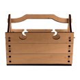 thumbnail image 1 of Kitchen aid Multifunctional Folding Wooden Table, Portable Two-in-one Outdoor Folding Table With Wine Glass Holder, 1 of 1