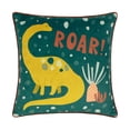 thumbnail image 1 of Little Furn Roar Piped Velvet Cushion Cover, 1 of 3