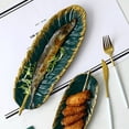 thumbnail image 3 of FlyFlise Assiette Feuille Plateau Réaliste Décoration de Table Bijoux en Céramique, 3 of 8