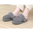 thumbnail image 4 of Parfeying Women's Sheepskin Platform Slippers Memory Foam Shearling Latest Street Style Fashion Shoes for Indoor Outdoor, 4 of 9