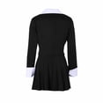 thumbnail image 4 of Arlun Womens 2 Piece Short Skirts Outfits Cropped Lapel Two-Piece Blazer Jacket and High Waist Pleated Mini Skirt Sets Business Casual Lightweight Comfy Suits 1-Black M, 4 of 4