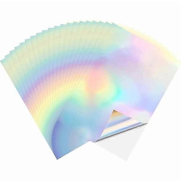 Holographic Sticker Paper A4 - Waterproof Printable Sticker Paper ...