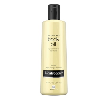 Neutrogena Body Oil Light Sesame Formula, Fragrance Free 8.5 Oz (Pack Of 4)