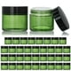 thumbnail image 1 of Frascos de vidrio KEYWING Green de 60 ml con tapas negras, paquete de 35, 1 of 6