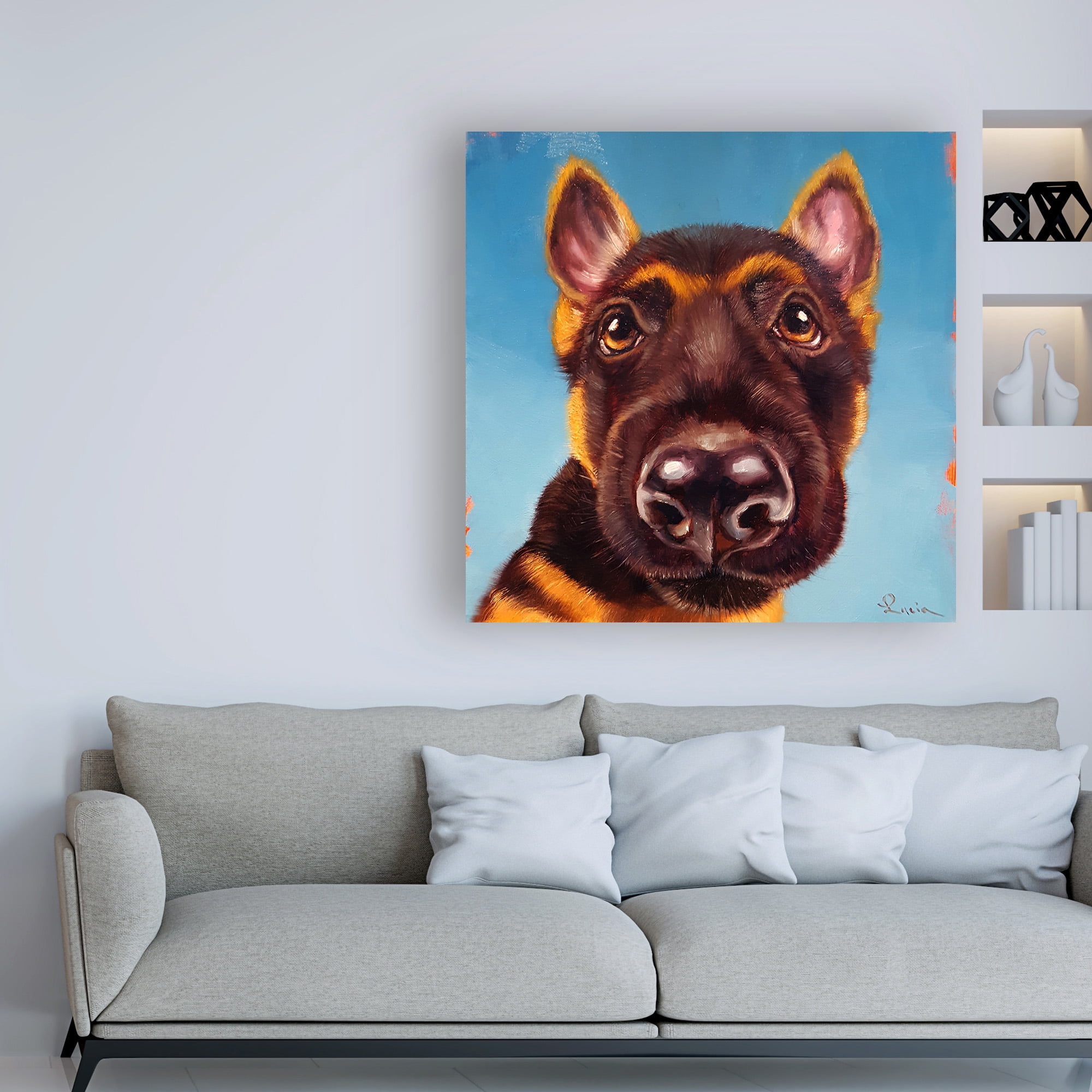 Trademark Fine Art 'Follow Your Nose 1' Canvas Art by Lucia Hefferna