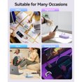 thumbnail image 4 of ORICO 10-in-1 Desktop Power Strip, Upgraded USB C Charging Station with GaN Technology, 6 AC Outlets, 4 USB Ports (2 USB C, 20W PD), Surge Protector, Flat Plug, 5 Colors – For Home Office Dorm(15FT), 4 of 8