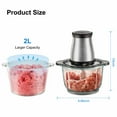thumbnail image 6 of Electric Meat Grinder 500W Home Kitchen Industrial 2L Stainless Steel Food Processor and Sausage Maker, 6 of 7